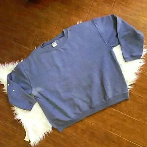 VTG Hanes Blue Faded Sweatshirt Large Perfect to wear as is or dye project?